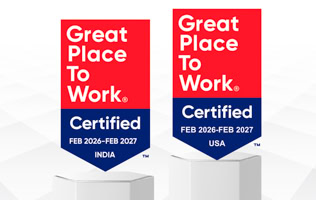 Great place to work certified badges.