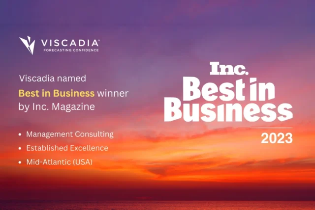 Viscadia’s Named as Inc.’s 2023 Best in Business List in Management Consulting, Mid-Atlantic Region, and in Established Excellence Categories.